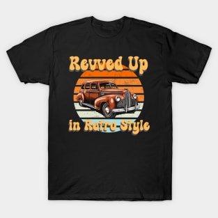 retro car Revved up in retro style T-Shirt